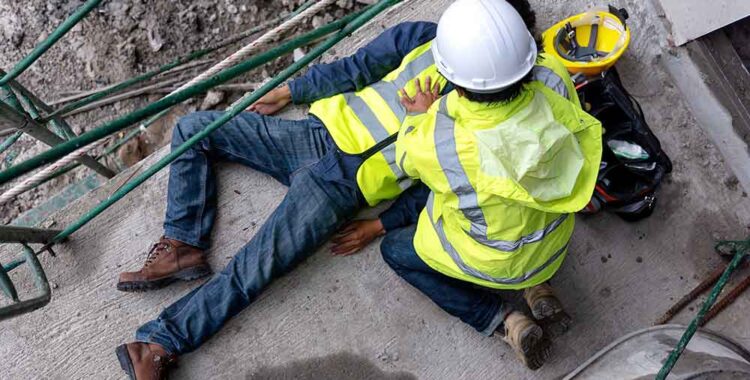 construction accident back injury